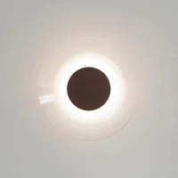 Sieninis šviestuvas 28 cm – apvalus, smėlinis, LED 4000K - Nuotrauka 4