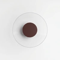 Sieninis šviestuvas 28 cm – apvalus, smėlinis, LED 4000K - Nuotrauka 6