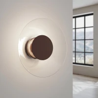 Sieninis šviestuvas 28 cm – apvalus, smėlinis, LED 4000K - Nuotrauka 1