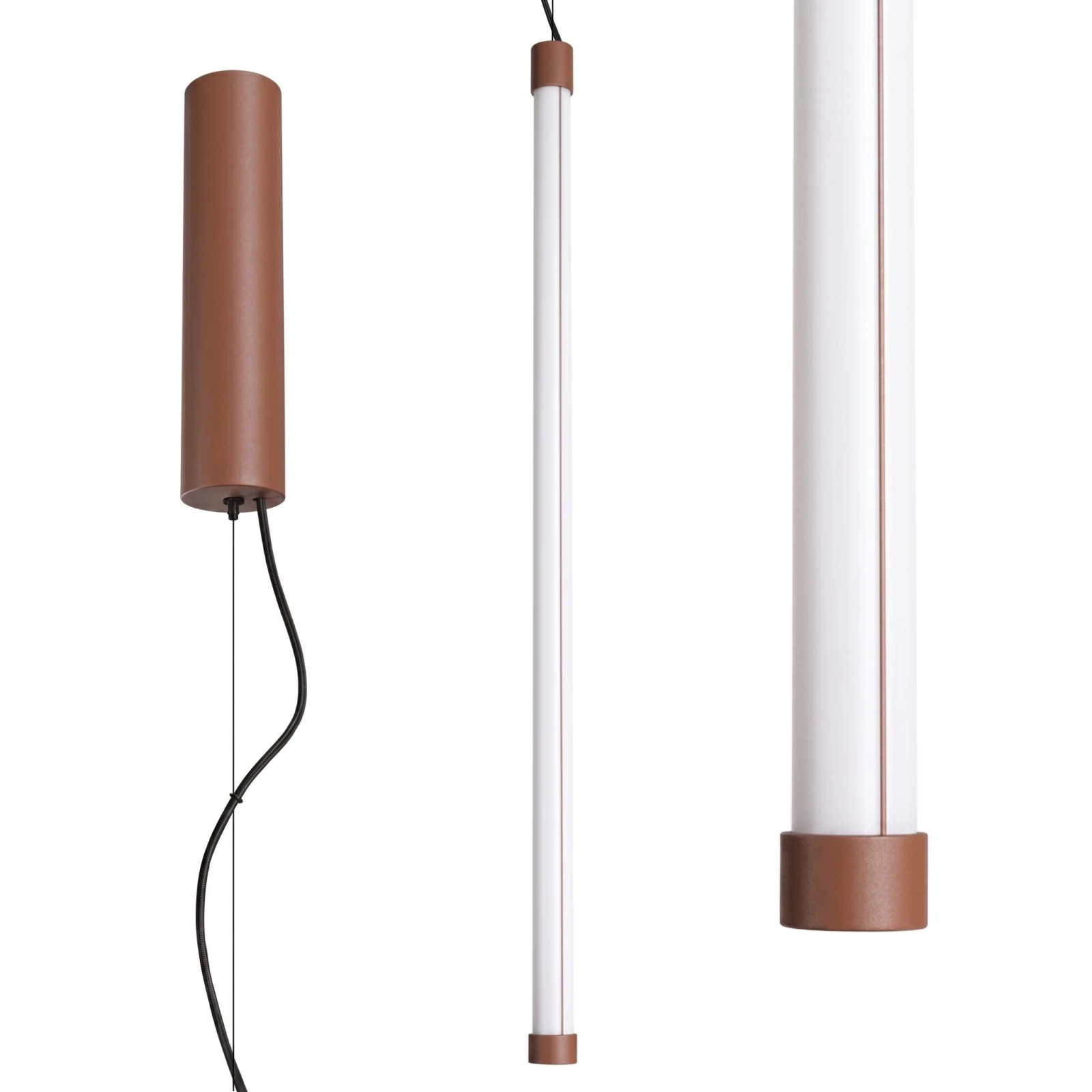 Pendant lamp 18.2W – linear, mocha, DALI dimmable