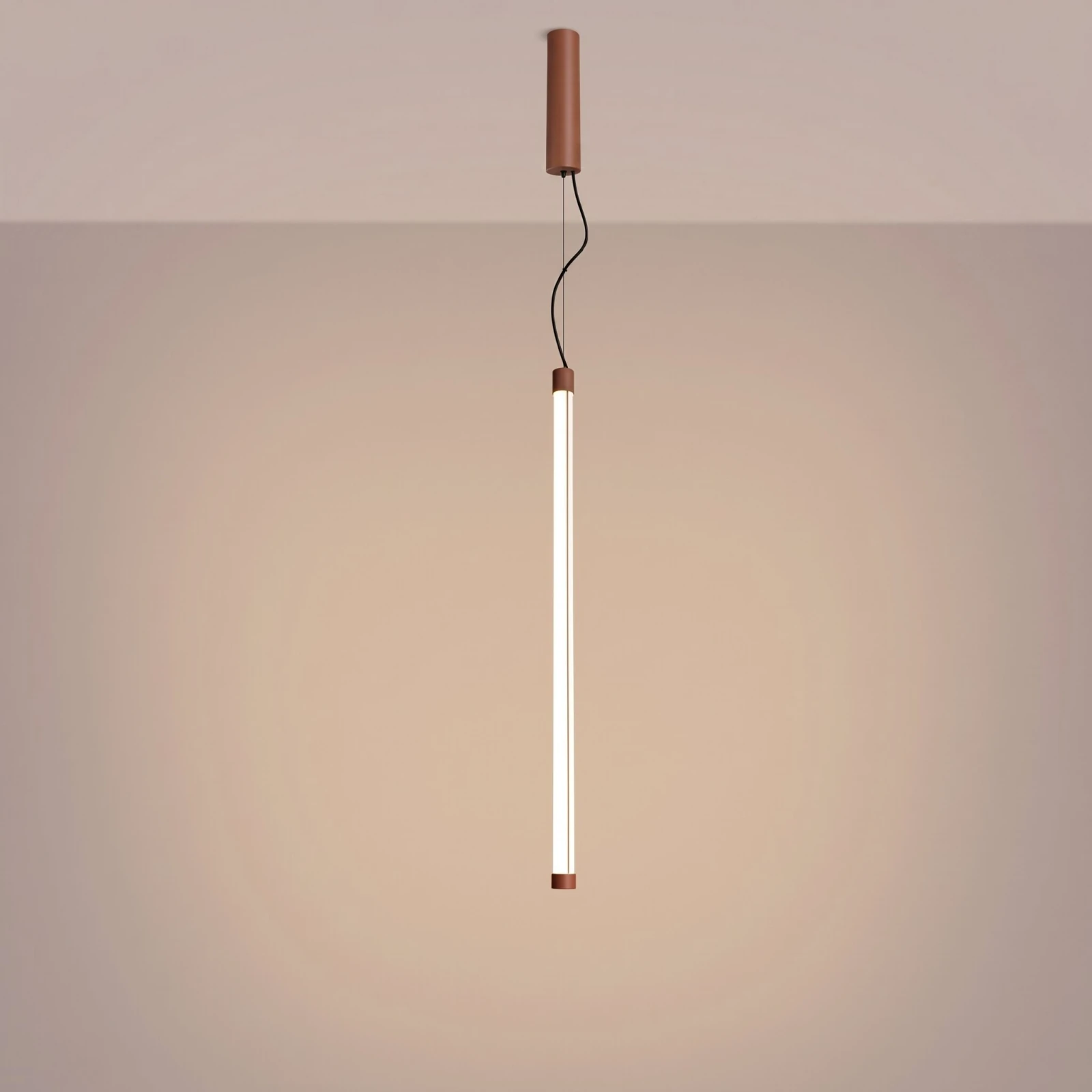 Pendant lamp 18.2W – linear, mocha, DALI dimmable