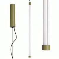 Pendant LED lamp 18.2W – linear, olive green, DALI - Image 2