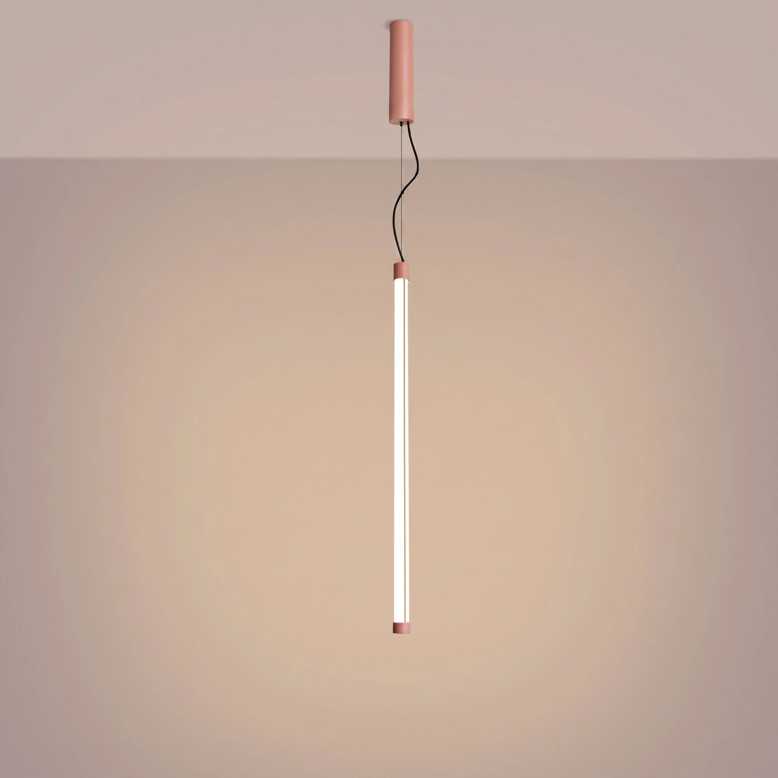 Pendant lamp 18.2W – linear, peach, DALI dimmable