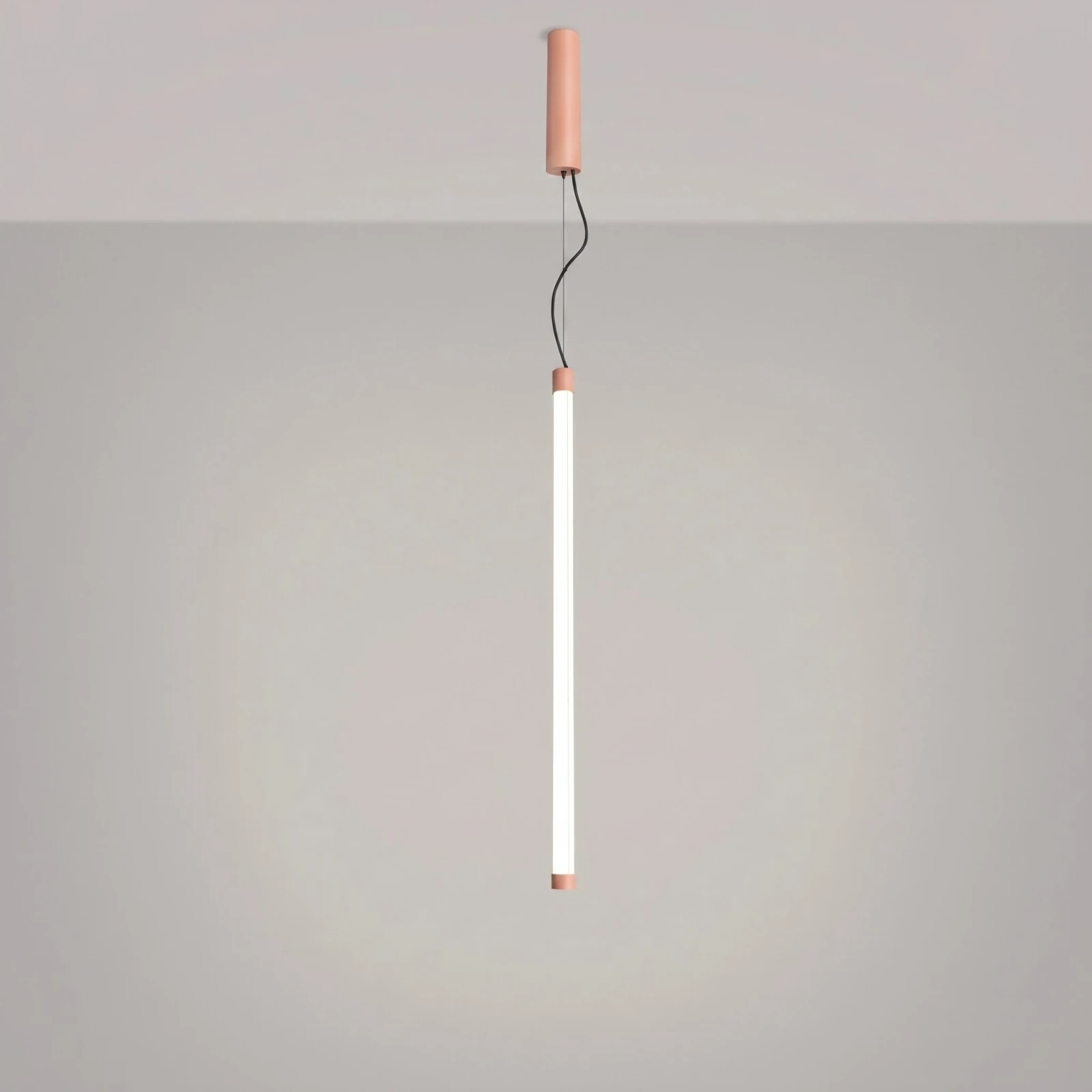 Pendant lamp 200 cm – linear, peach, DALI dimmable