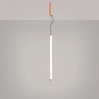 Pendant lamp 200 cm – linear, peach, DALI dimmable - Image 1