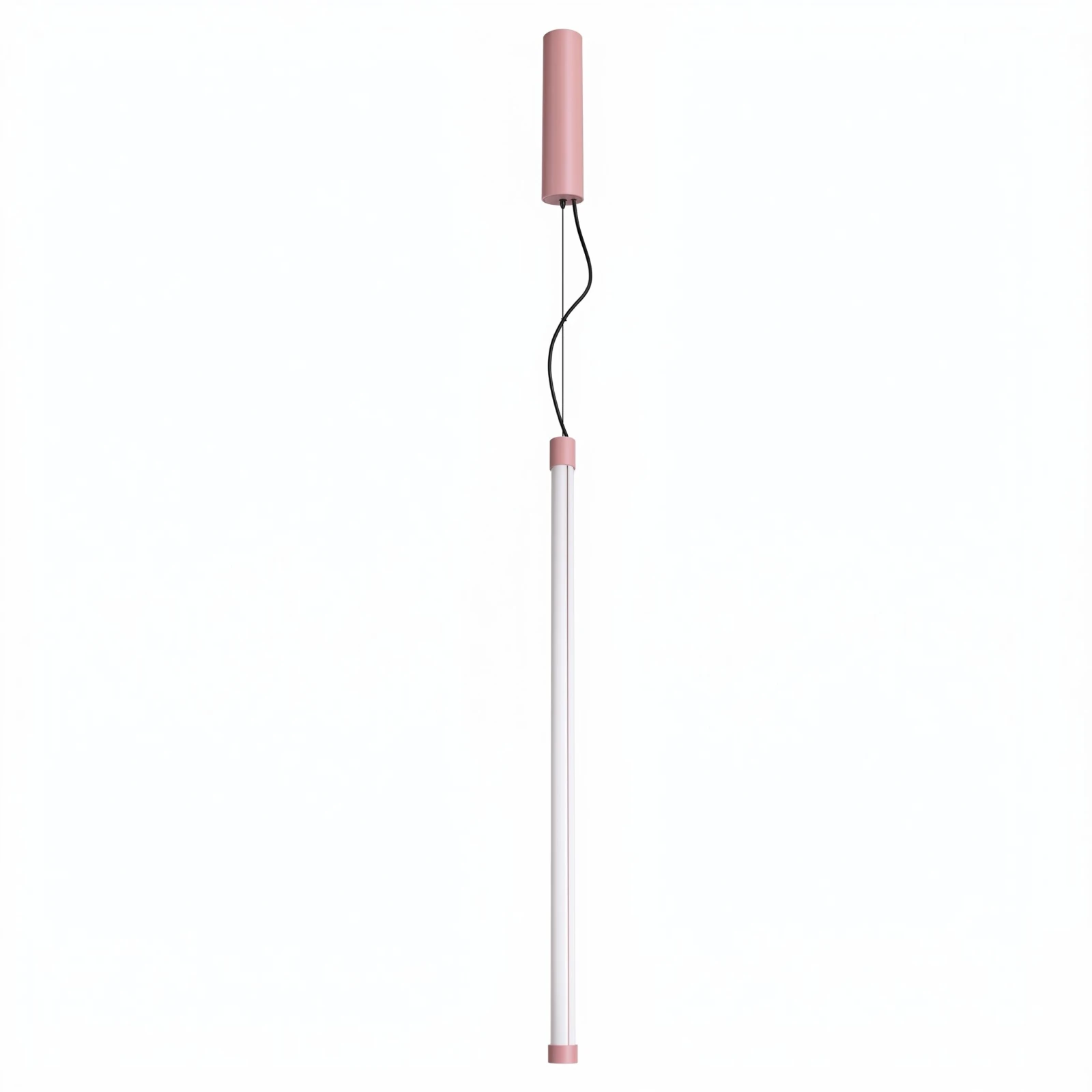Pakabinamas šviestuvas 200 cm – linijinis, rožinis, CRI98