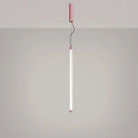 Pakabinamas šviestuvas 200 cm – linijinis, rožinis, CRI98 - Nuotrauka 1