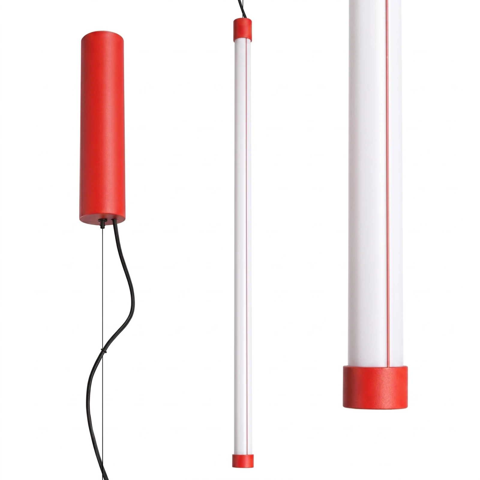 Pakabinamas LED šviestuvas 18,2 W – linijinis, raudonas, DALI reguliavimas