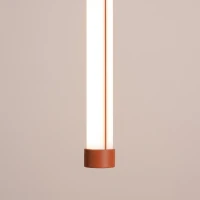 Pendant lamp 18.2W – linear, red ochre, DALI dimmable - Image 9
