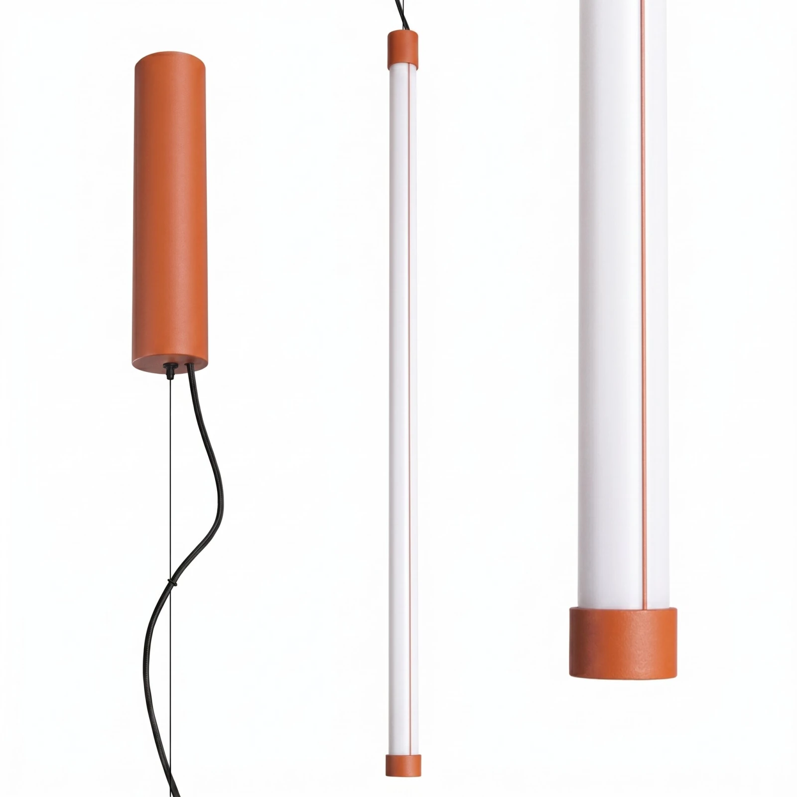 Pakabinamas LED 200 cm – linijinis, raudona, CRI98