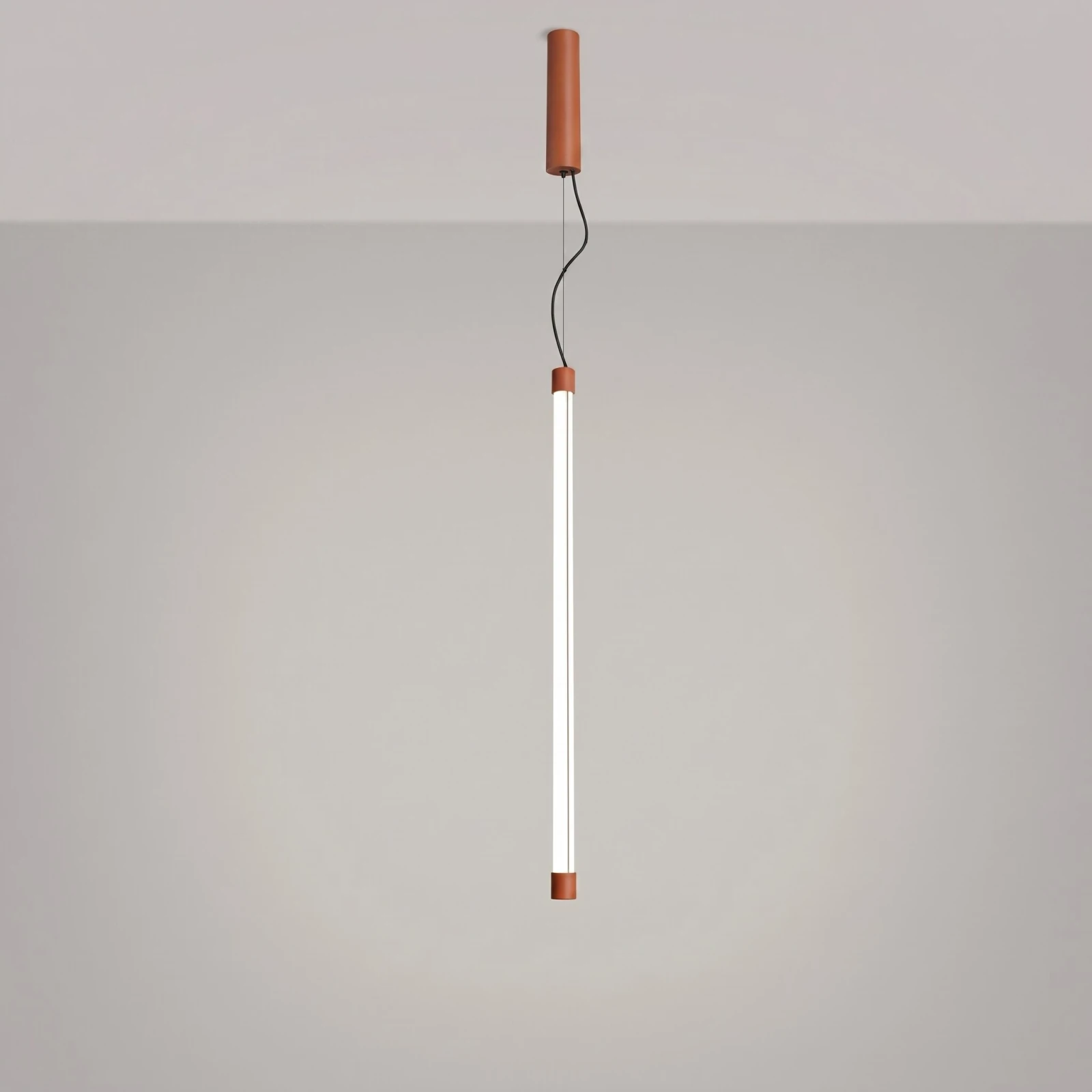 Pakabinamas LED 200 cm – linijinis, raudona, CRI98