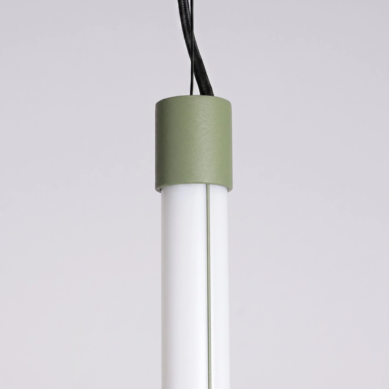 Pendant lamp 200 cm – linear, sage, DALI dimmable