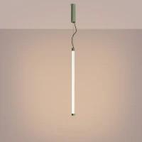 Pendant lamp 200 cm – linear, sage, DALI dimmable - Image 1
