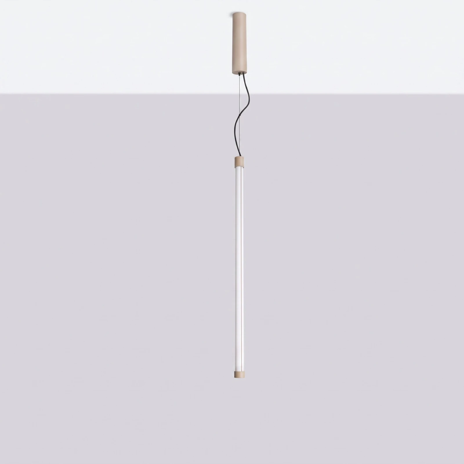 Pendant lamp 18.2W – linear, taupe, DALI dimmable