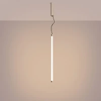 Pendant lamp 18.2W – linear, taupe, DALI dimmable - Image 1