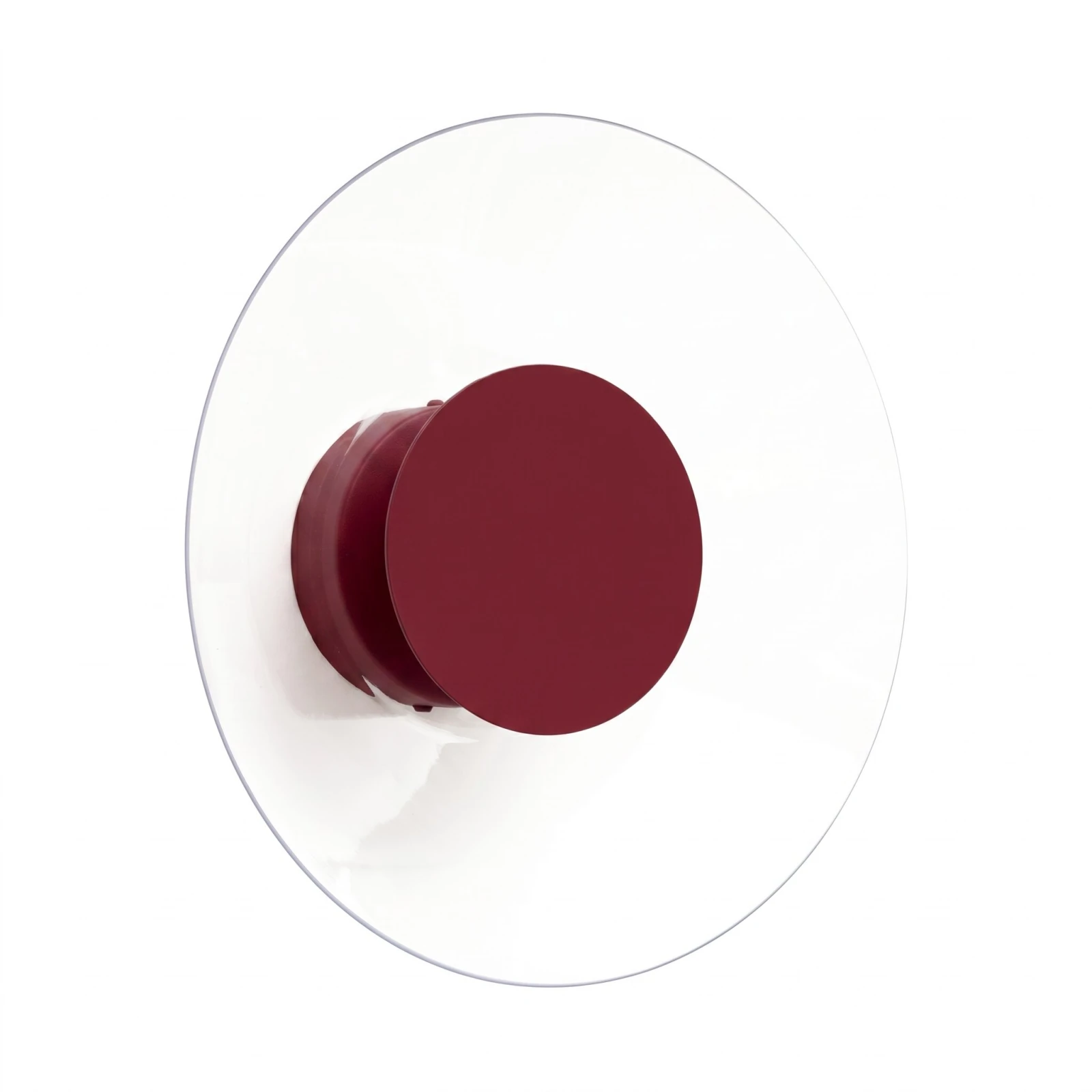Sieninis šviestuvas 28 cm – apvalus, bordo, LED 4000K