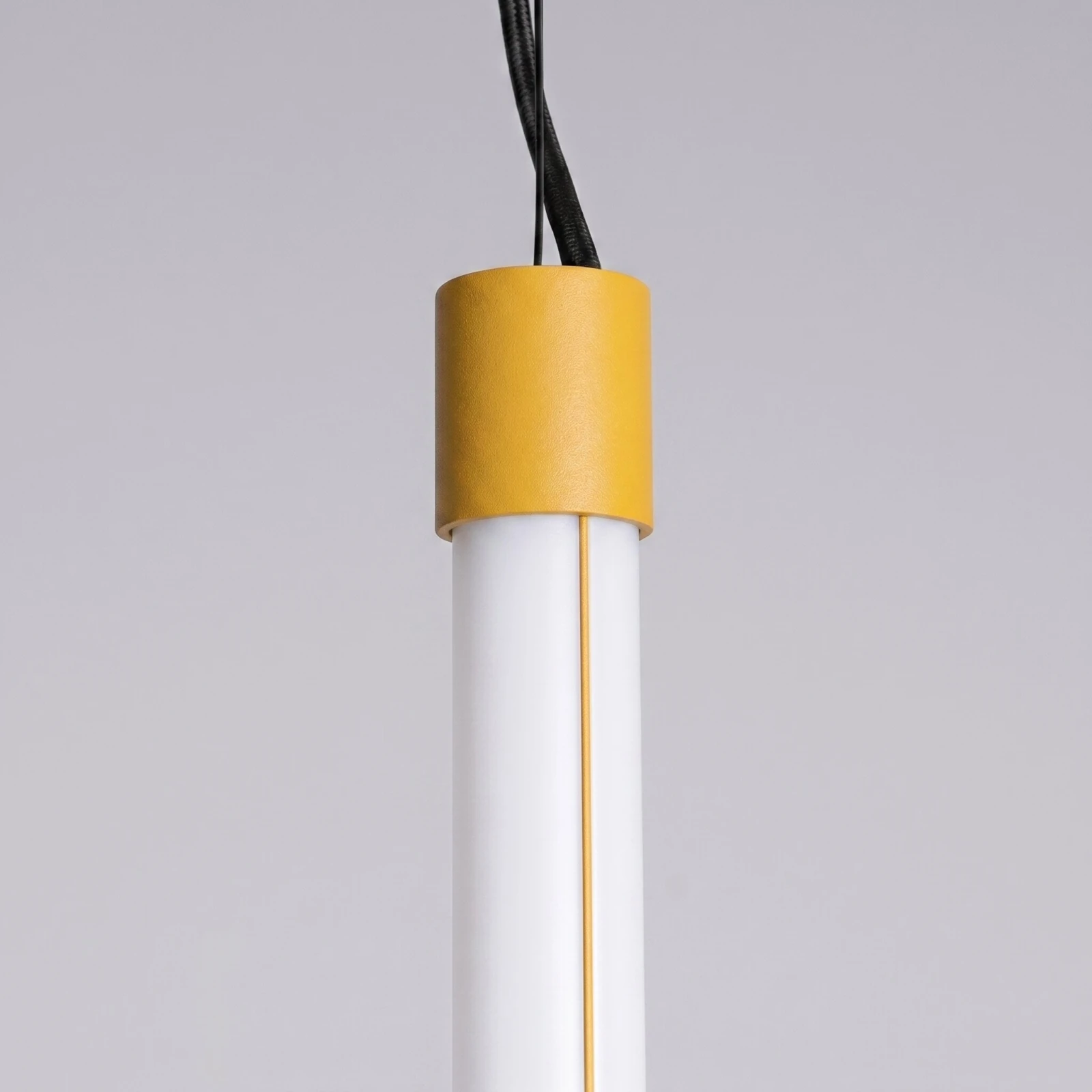 Pendant lamp 200 cm – linear, yellow, DALI dimmable