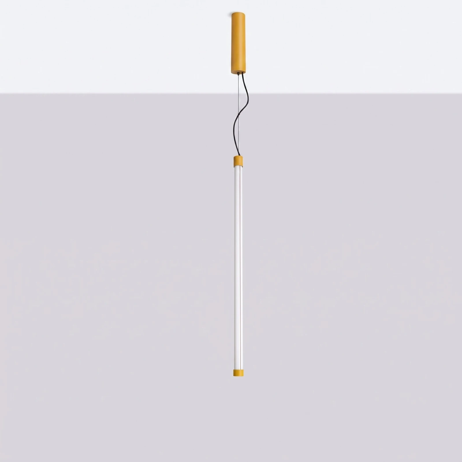 Pendant lamp 200 cm – linear, yellow, DALI dimmable