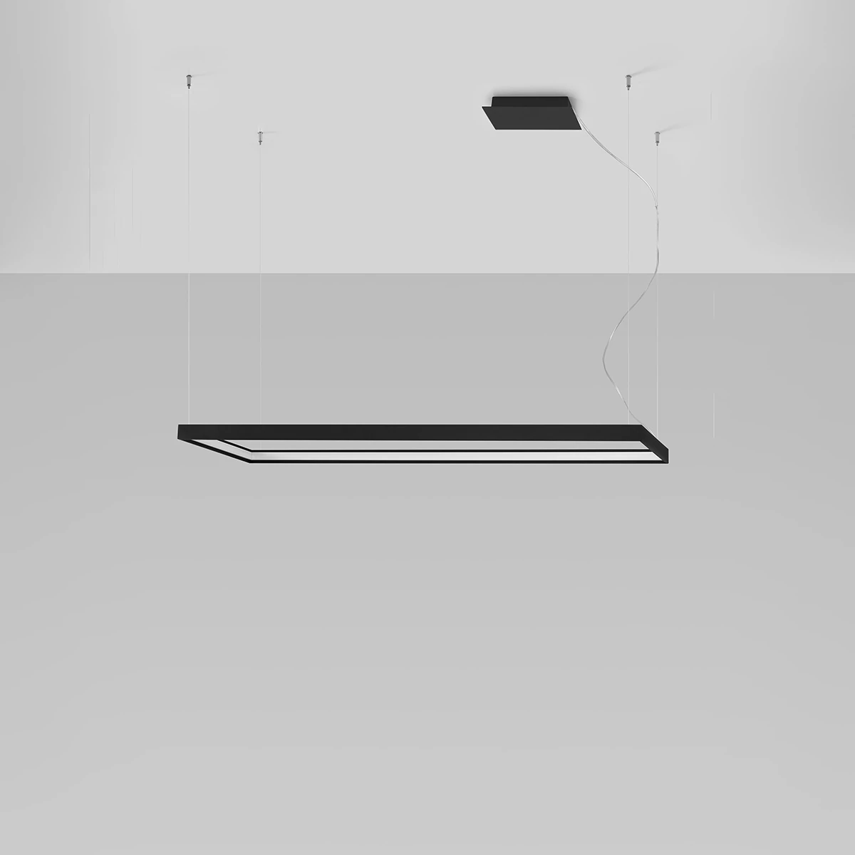Pendant light 50W – linear, black, CRI98