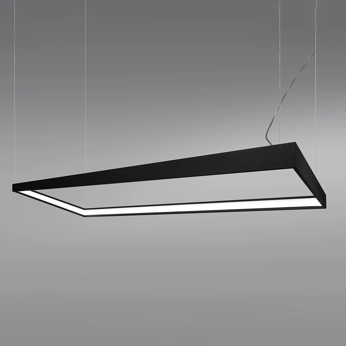 Pendant light 50W – linear, black, CRI98