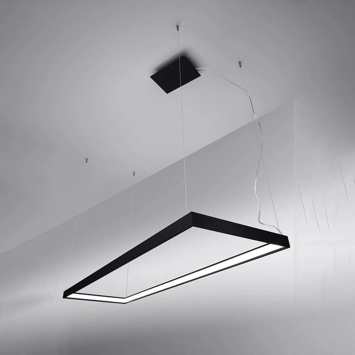 Pendant light 50W – linear, black, CRI98