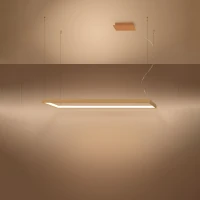 Pakabinamas LED šviestuvas 50W – linijinis, auksinis, CRI93 - Nuotrauka 4