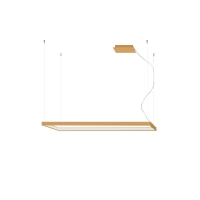 Pakabinamas šviestuvas 130 cm / 50W – linijinis, auksinis, CRI98 - Nuotrauka 2