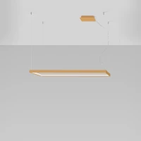 Pakabinamas šviestuvas 130 cm / 50W – linijinis, auksinis, CRI98 - Nuotrauka 3