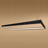 Pendant LED light 130 cm – linear, black, warm high-CRI light - Image 5