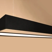 Pendant LED light 130 cm – linear, black, warm high-CRI light - Image 6