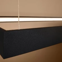 Pendant LED light 130 cm – linear, black, warm high-CRI light - Image 7