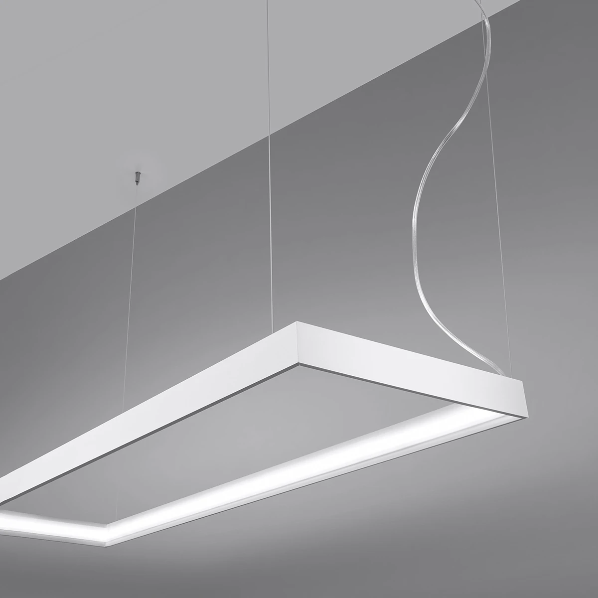 Pendant light 130 cm – linear, white, CRI98 LED