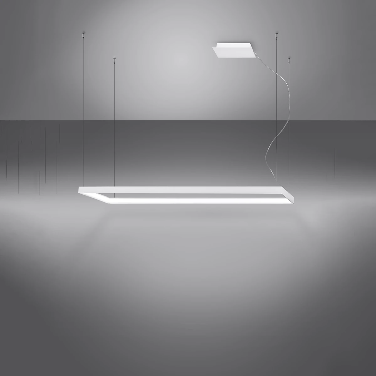 Pendant light 130 cm – linear, white, CRI98 LED