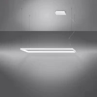 Pendant light 130 cm – linear, white, CRI98 LED - Image 1